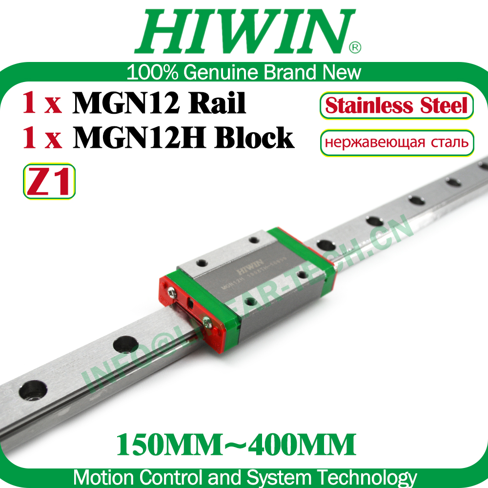 Linear Rail Mgn12H Set - HIWIN Aço Inoxidável MGN12H Z1 Pré-carregado