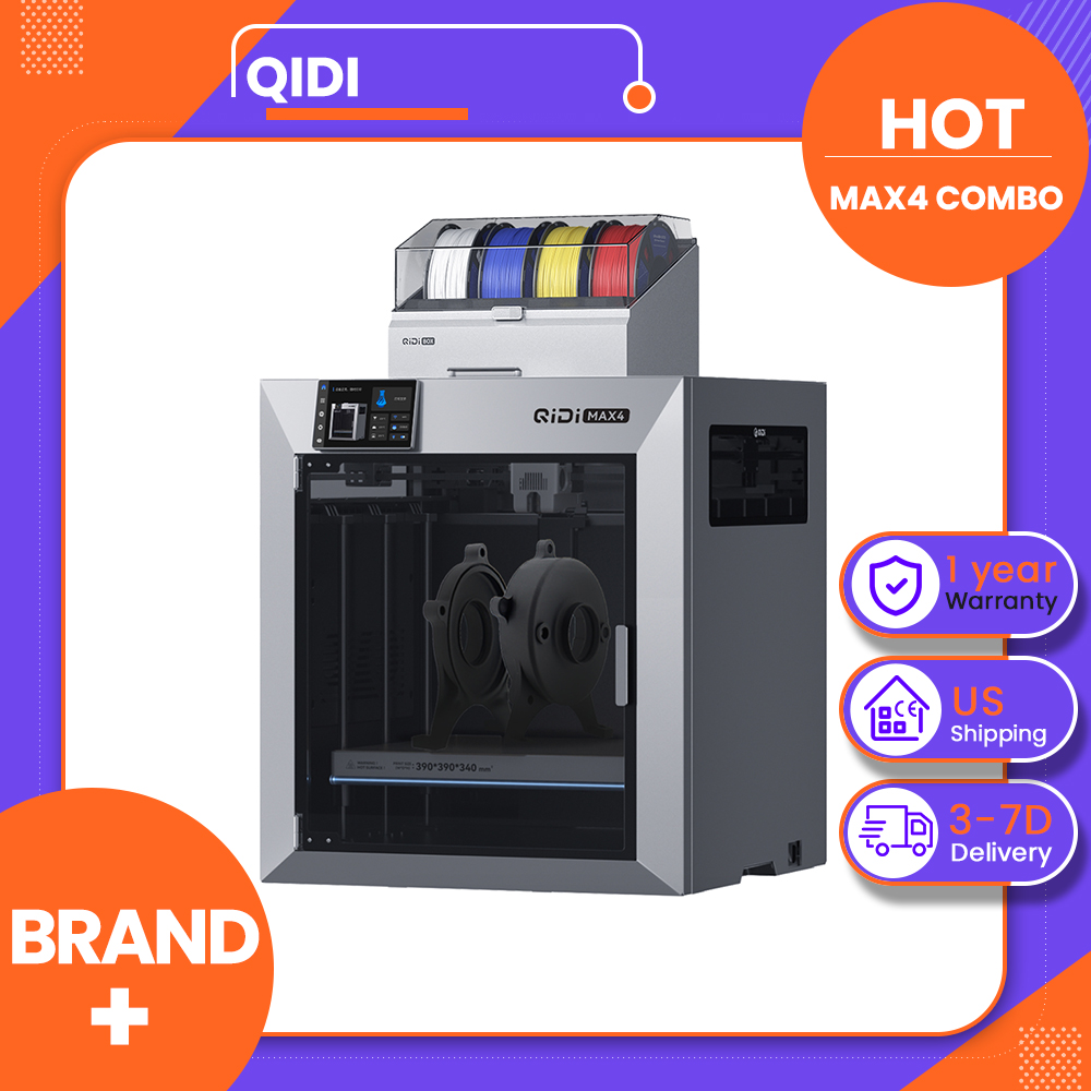 Direct Drive Dual Gear Extruder High Speed - Impressora 3D QIDI Max4 Combo, até