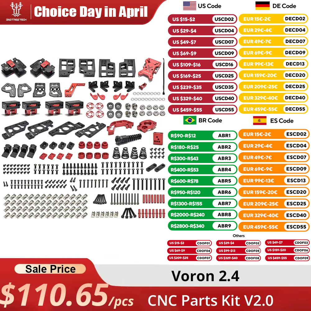 Voron Trident Full Kit - VRON 2.4 CNC Parts Kit, Atualização