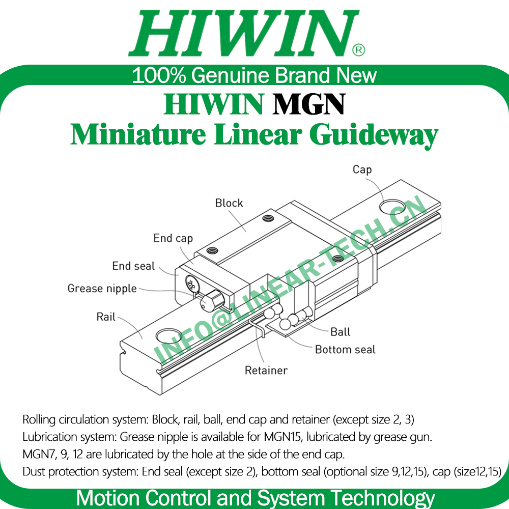 HIWIN Aço Inoxidável MGN12H Z1 - Linear Rail Mgn12H Set avaliação e preço