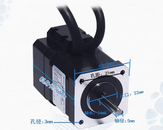 Motor de passo híbrido Nema17  - Closed Loop Stepper Motor Nema 17 avaliação e preço